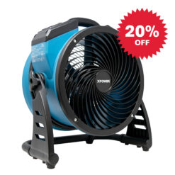 Affordable industrial grade axial air movers for carpet & floor