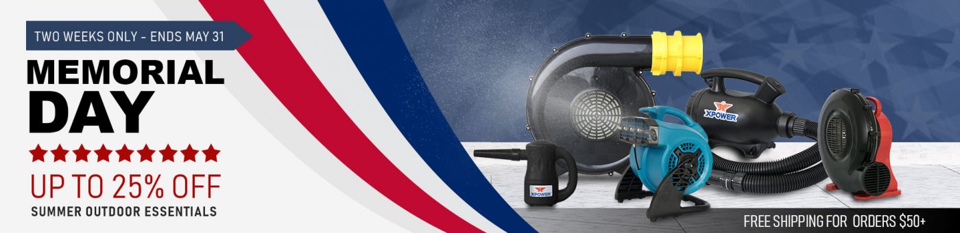 Air Chaser | Master Distributor of XPOWER Air Movers, Inflatable Blowers, Pet Dryers