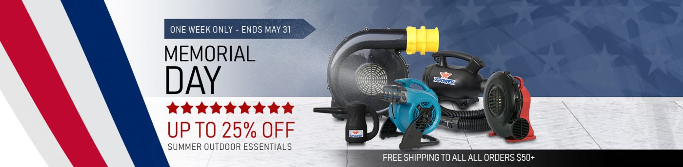 Air Chaser | Master Distributor of XPOWER Air Movers, Inflatable Blowers, Pet Dryers