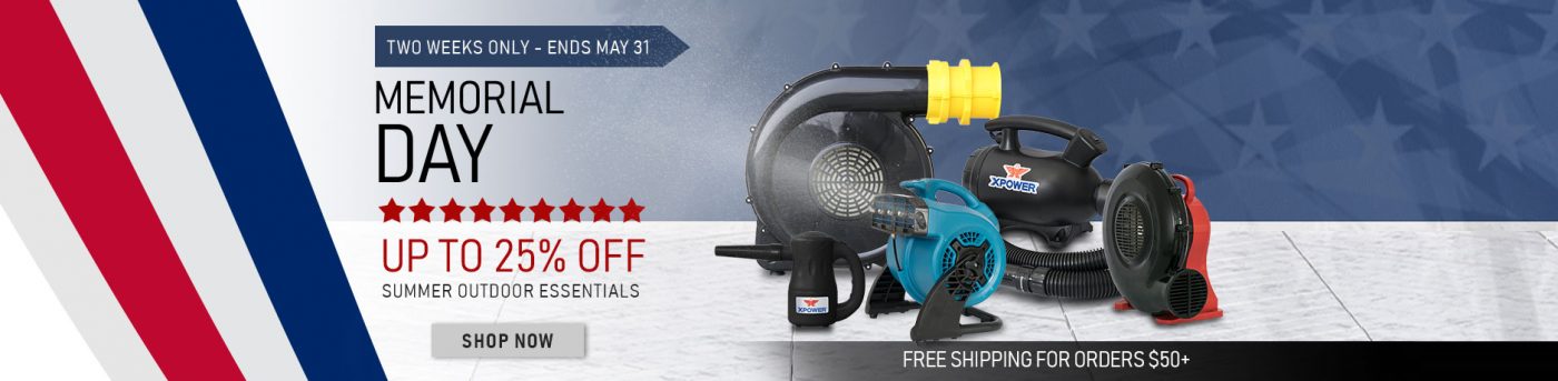 Air Chaser | Master Distributor of XPOWER Air Movers, Inflatable Blowers, Pet Dryers