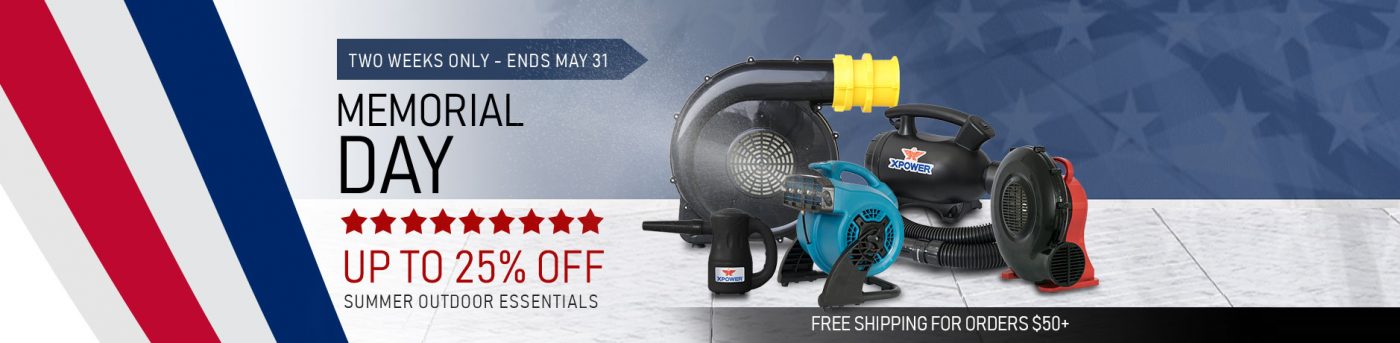 Air Chaser | Master Distributor of XPOWER Air Movers, Inflatable Blowers, Pet Dryers